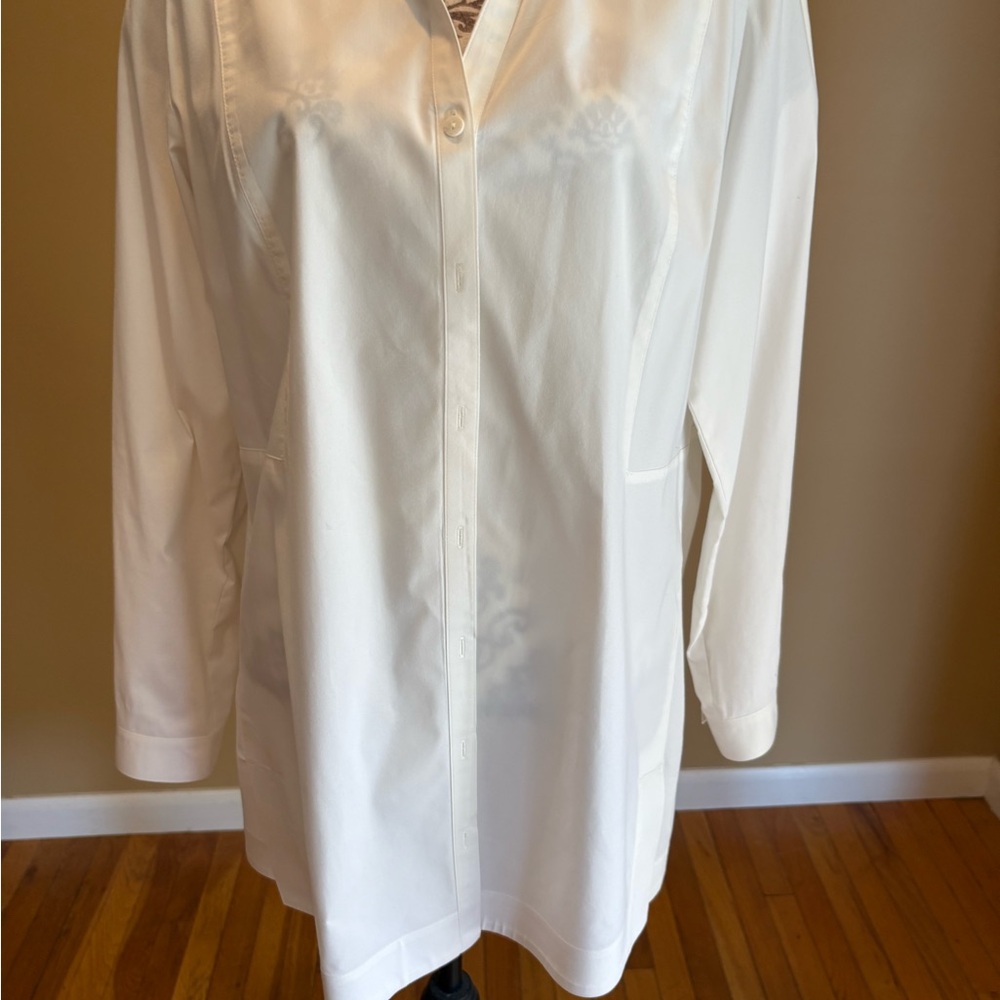 J. Jill White Button-Up Blouse
